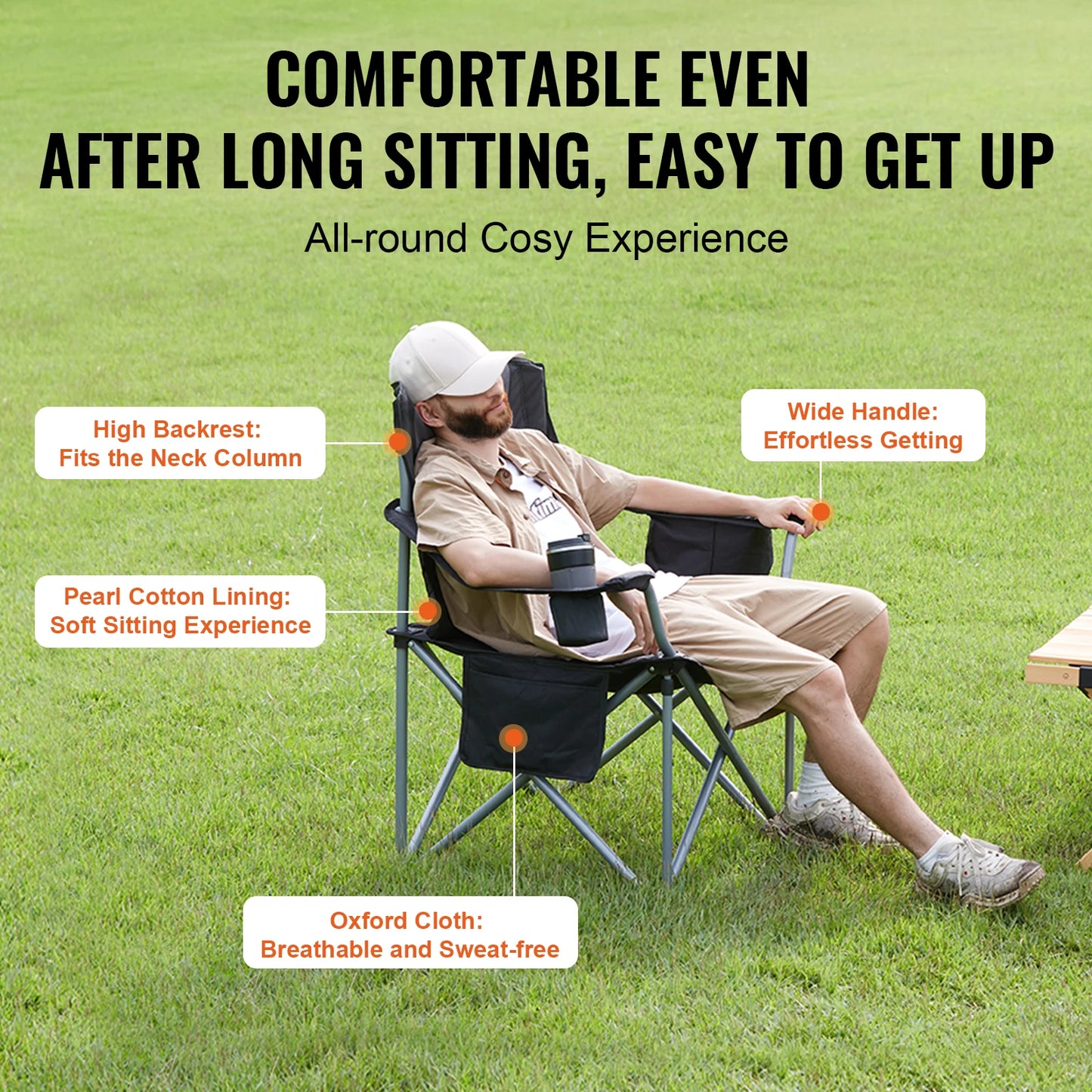 SucceBuy Camping Folding Chair